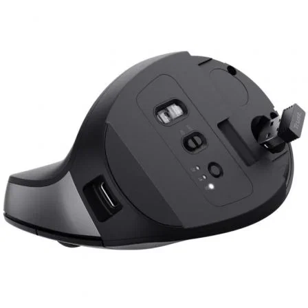 Trust Bayo+ Ratón Vertical Ergonómico Inalámbrico Negro